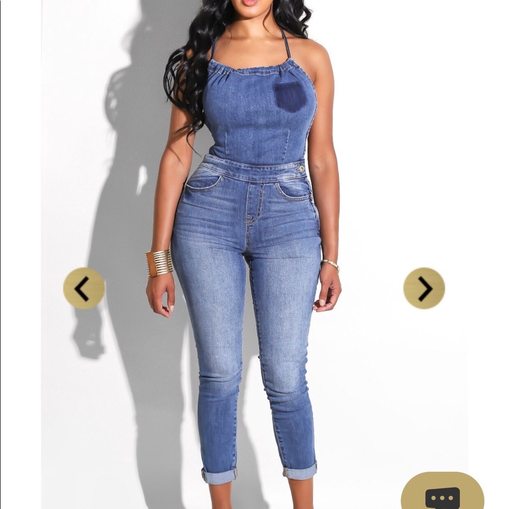 Denim jumpsuit